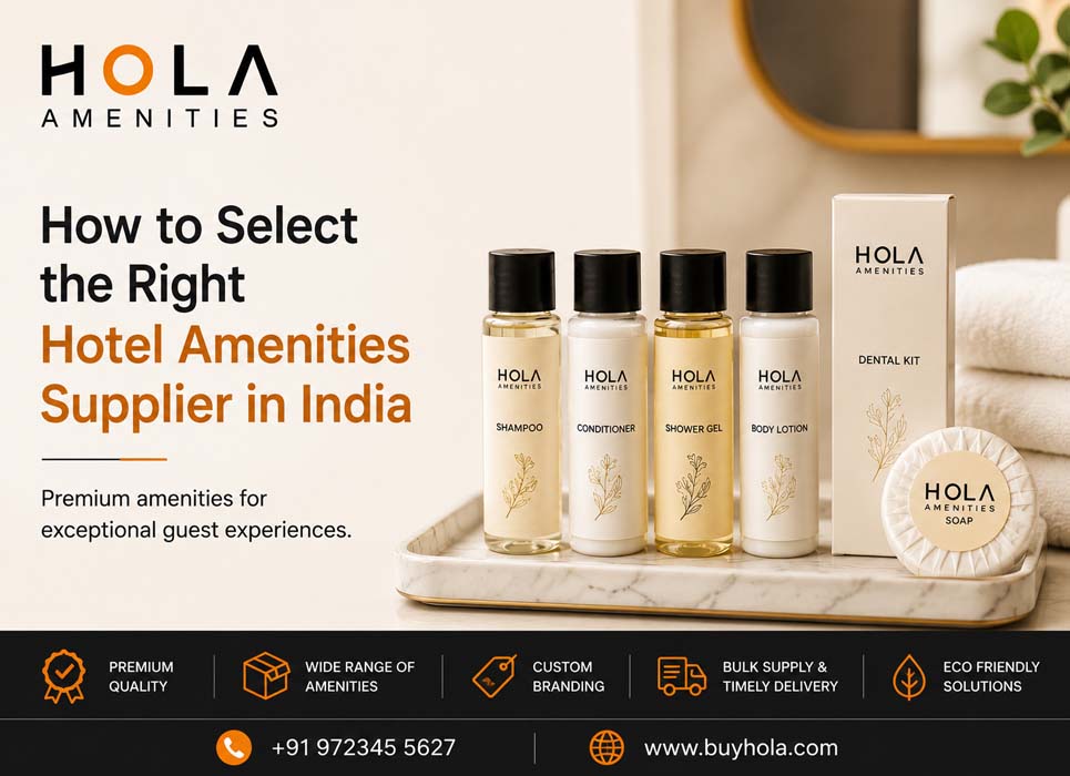 Premium Hotel Amenities Supplier in India offering hotel toiletries, guest amenities and luxury hotel supplies by Hola Amenities.