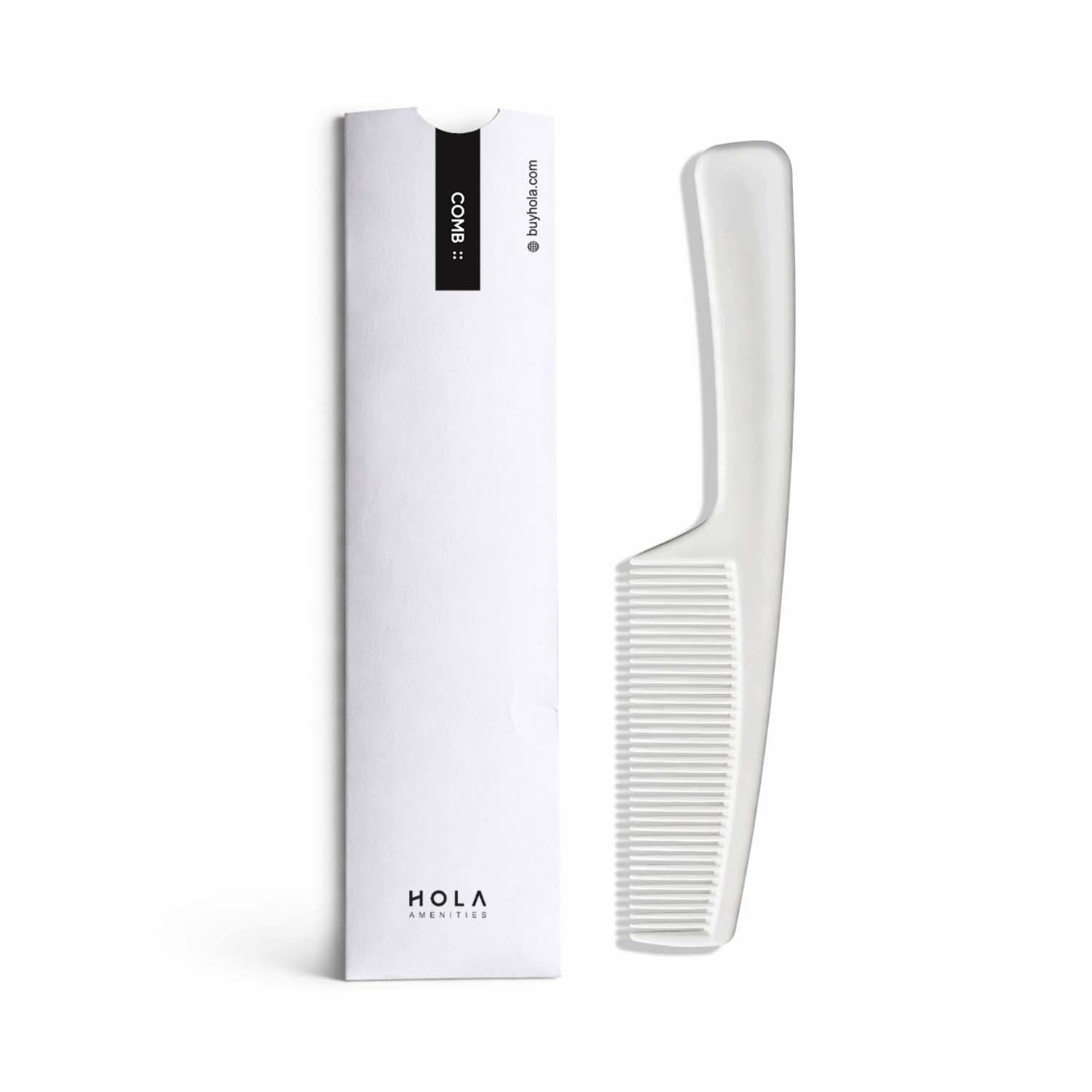 Hotel Comb White Plastic Hair Comb for Guest Amenities Bulk Wholesale