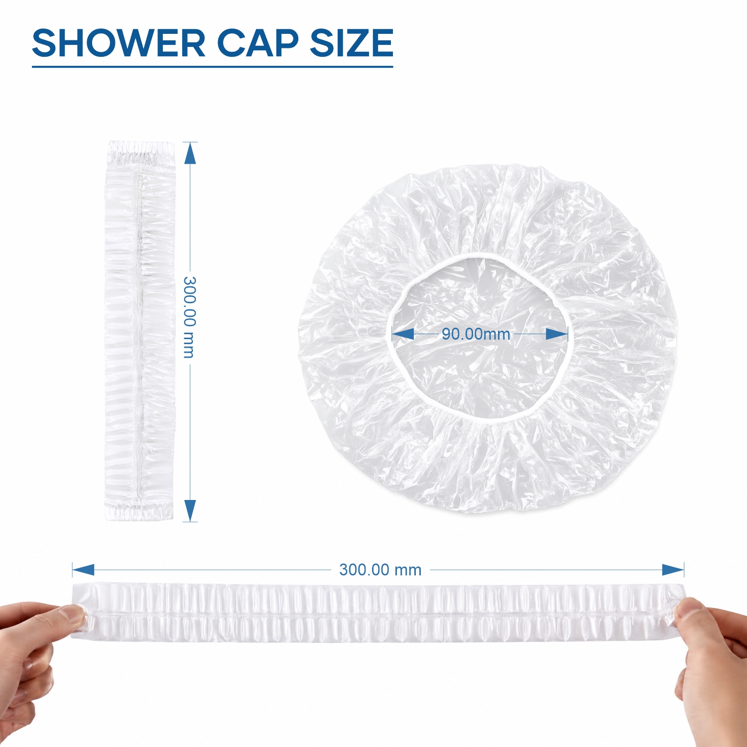 HOLA hotel shower cap with premium quality waterproof material for guest amenities