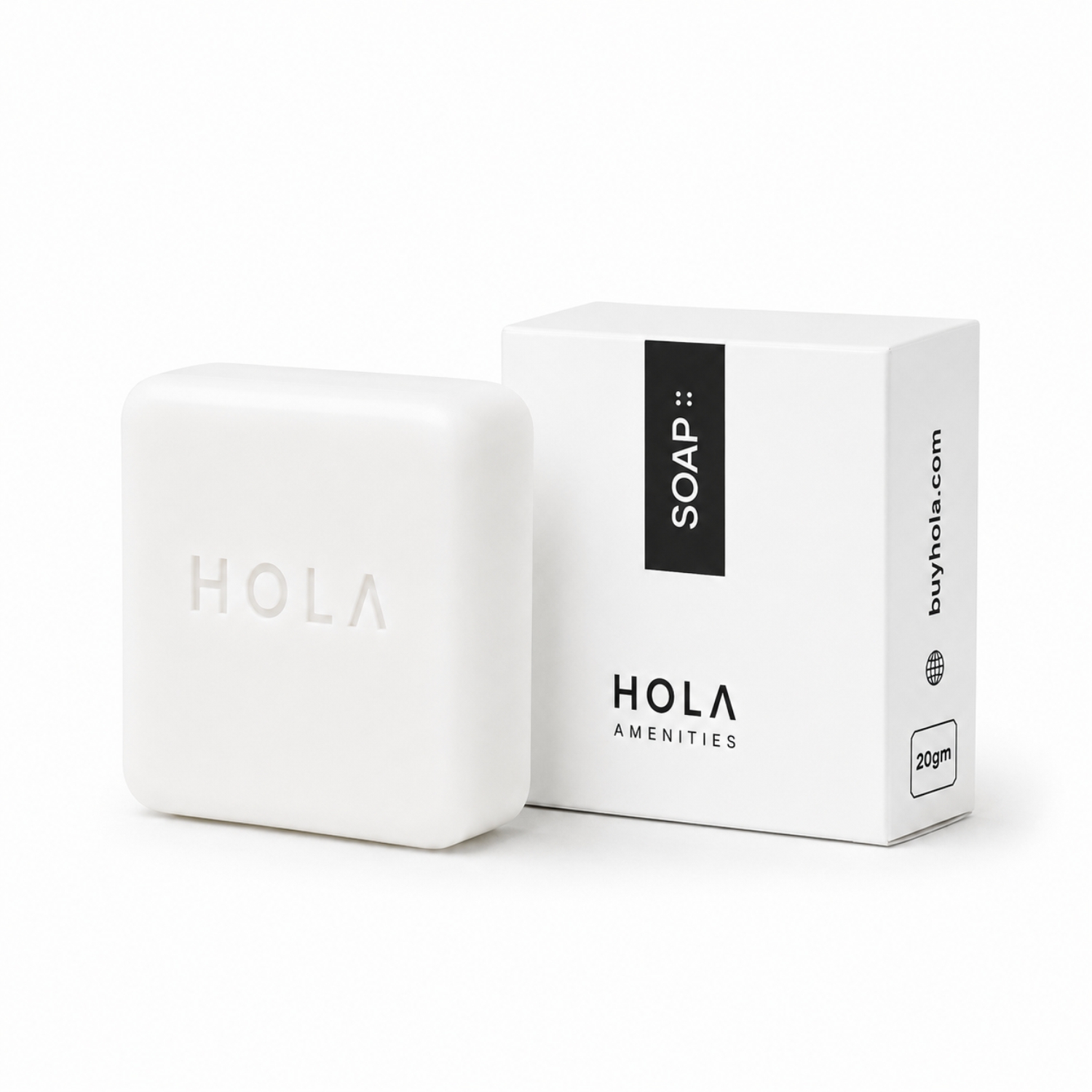 Hotel Soap Square 20gm for hotels, resorts, Airbnb, guest rooms and bulk hospitality supply
