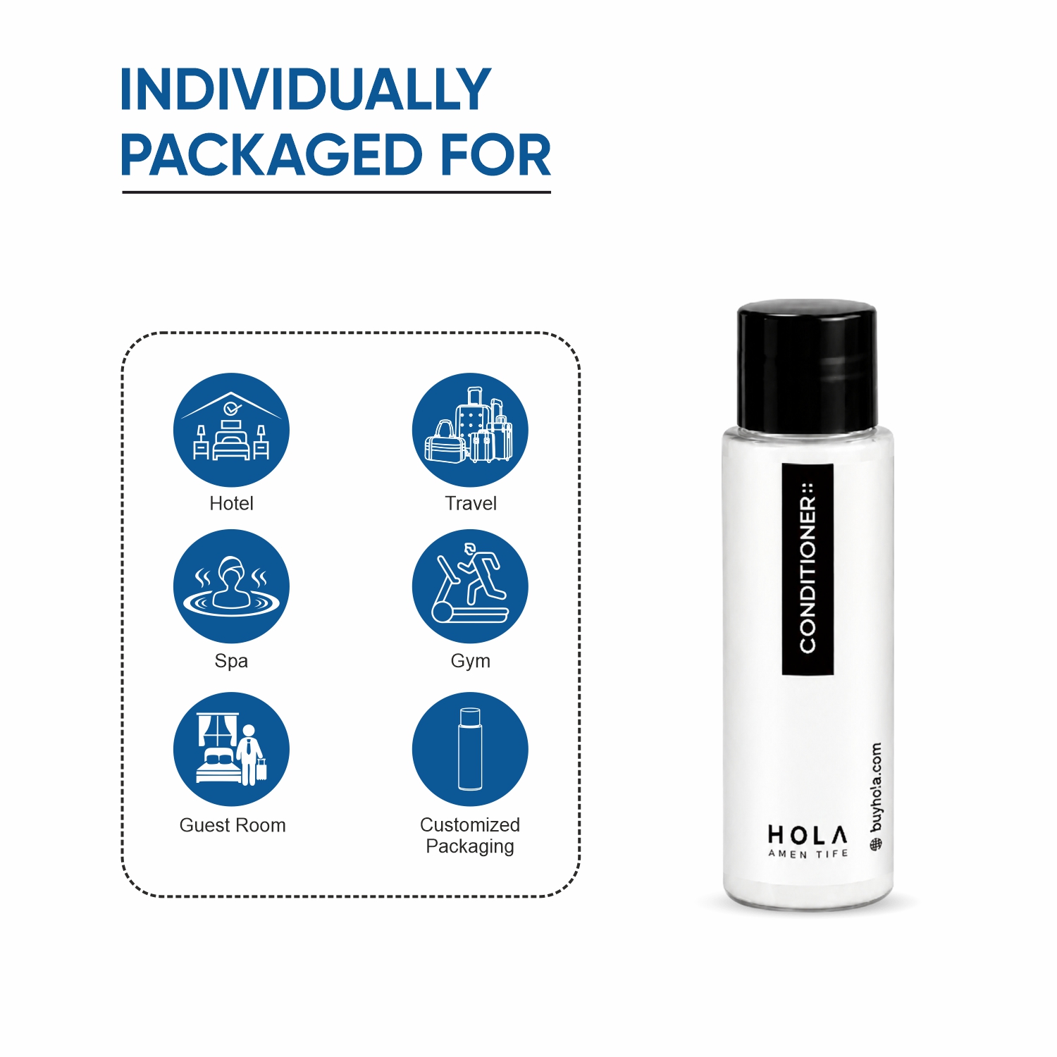 Travel Size Conditioner for Airbnb and Guest Amenities Kit 30ml