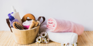 HOLA hotel toiletries kit with hospitality amenities for guest rooms