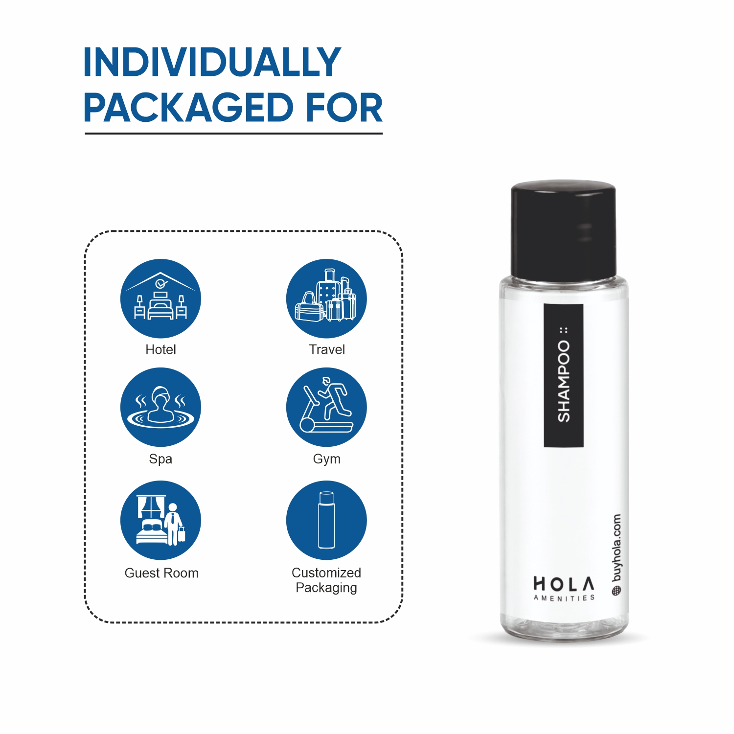 Hotel Shampoo bulk supply for guest rooms and hospitality use